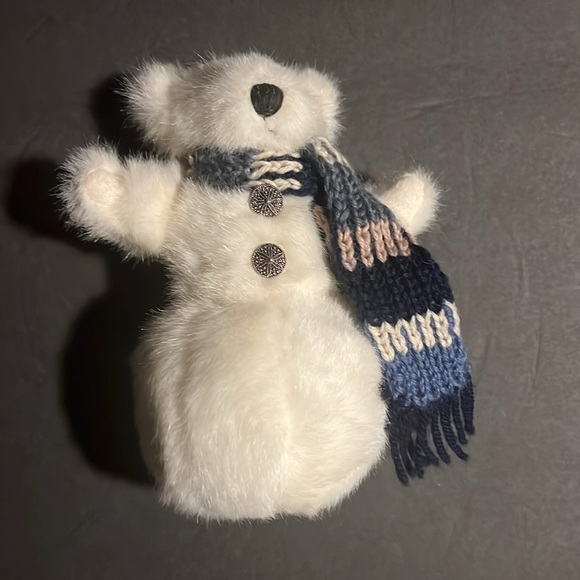 Boyds Bears Snowman Bear Jointed Teddy 7" Winter Christmas Snowberry - Picture 5 of 6